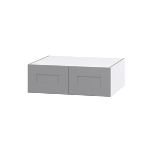 Hugo&Borg Beaumont 30 x 10 x 24.88-in Painted Slate Grey Door Wall Semi-Custom Cabinet