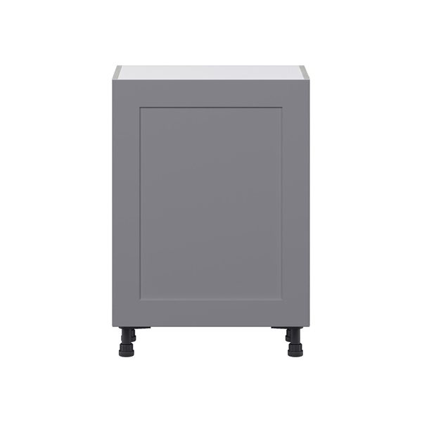 Hugo&Borg Beaumont 24 x 34.5 x 14.88-in Painted Slate Grey Door Base Semi-Custom Cabinet