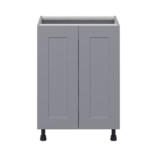 Hugo&Borg Beaumont 24 x 34.5 x 24.88-in Painted Slate Grey Door and Drawer Base Semi-Custom Cabinet