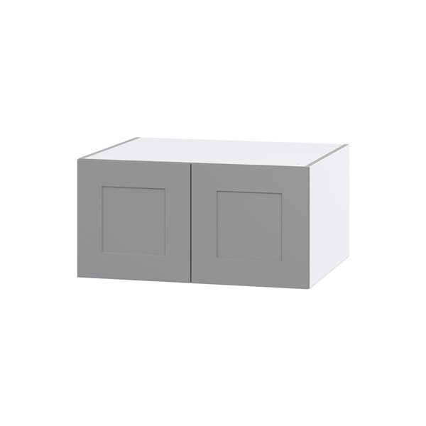 Hugo&Borg Beaumont 30 x 15 x 24.88-in Painted Slate Grey Door Wall Semi-Custom Cabinet