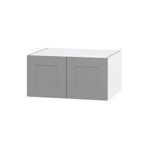 Hugo&Borg Beaumont 30 x 15 x 24.88-in Painted Slate Grey Door Wall Semi-Custom Cabinet