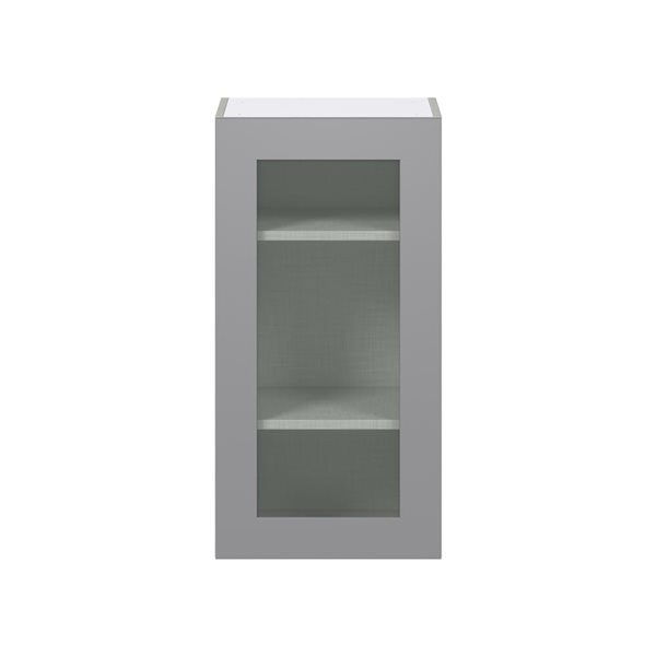 Hugo&Borg Beaumont 18 x 35 x 14.88-in Painted Slate Grey Door Wall Semi-Custom Cabinet