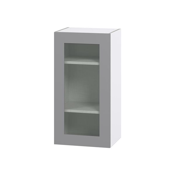 Hugo&Borg Beaumont 18 x 35 x 14.88-in Painted Slate Grey Door Wall Semi-Custom Cabinet