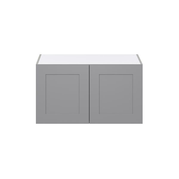 Hugo&Borg Beaumont 36 x 20 x 24.88-in Painted Slate Grey Door Wall Semi-Custom Cabinet