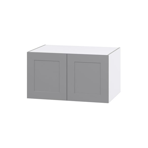 Hugo&Borg Beaumont 36 x 20 x 24.88-in Painted Slate Grey Door Wall Semi-Custom Cabinet