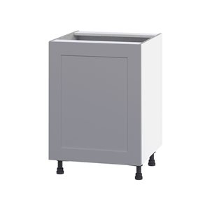 Hugo&Borg Beaumont 24 x 34.5 x 24.88-in Painted Slate Grey Door Base Semi-Custom Cabinet