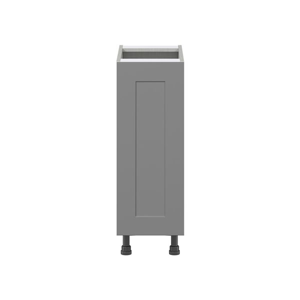 Hugo&Borg Beaumont 12 x 34.5 x 24.88-in Painted Slate Grey Door Base Semi-Custom Cabinet