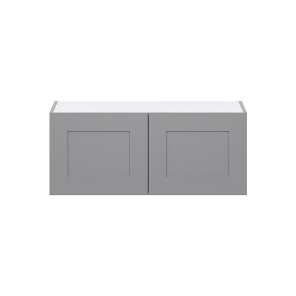 Hugo&Borg Beaumont 36 x 15 x 14.88-in Painted Slate Grey Door Wall Semi-Custom Cabinet