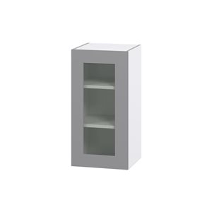 Hugo&Borg Beaumont 15 x 30 x 14.88-in Painted Slate Grey Door Wall Semi-Custom Cabinet