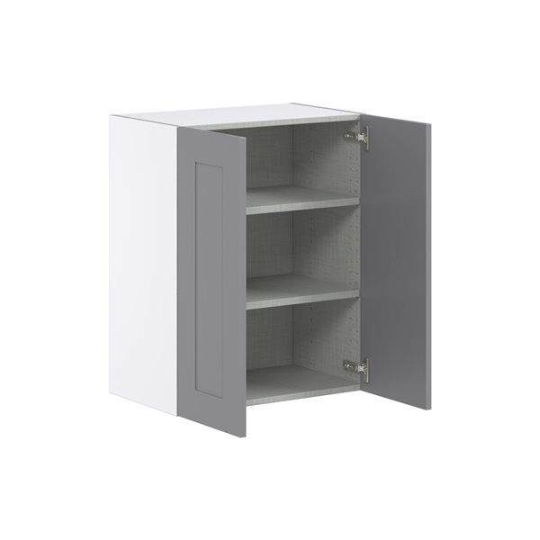 Hugo&Borg Beaumont 24 x 30 x 14.88-in Painted Slate Grey Door Wall Semi-Custom Cabinet