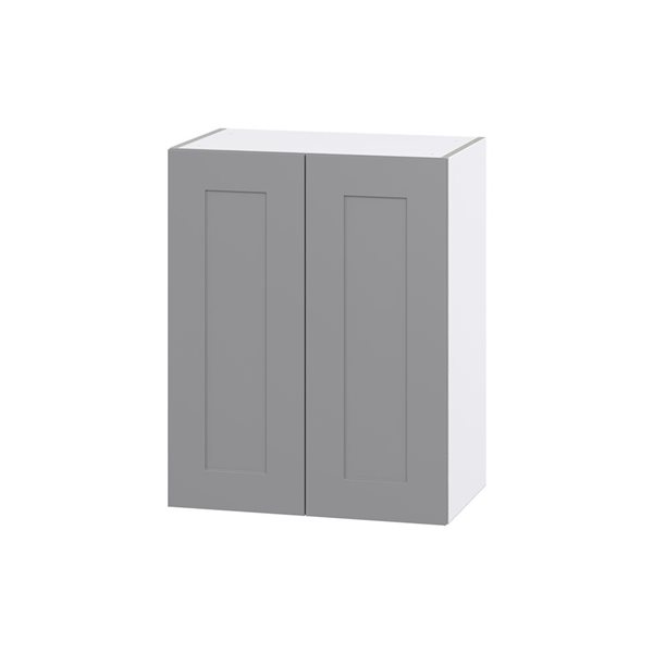 Hugo&Borg Beaumont 24 x 30 x 14.88-in Painted Slate Grey Door Wall Semi-Custom Cabinet