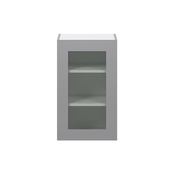 Hugo&Borg Beaumont 18 x 30 x 14.88-in Painted Slate Grey Door Wall Semi-Custom Cabinet