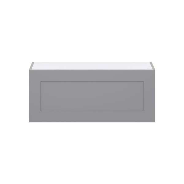 Hugo&Borg Beaumont 36 x 15 x 14.88-in Painted Slate Grey Door Wall Semi-Custom Cabinet