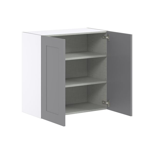 Hugo&Borg Beaumont 30 x 30 x 14.88-in Painted Slate Grey Door Wall Semi-Custom Cabinet