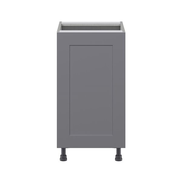 Hugo&Borg Beaumont 18 x 34.5 x 24.88-in Painted Slate Grey Door Base Semi-Custom Cabinet