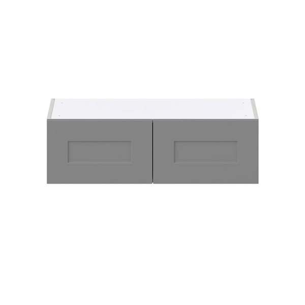 Hugo&Borg Beaumont 33 x 10 x 14.88-in Painted Slate Grey Door Wall Semi-Custom Cabinet