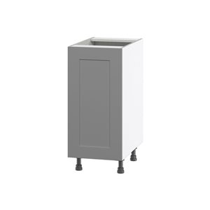 Hugo&Borg Beaumont 15 x 34.5 x 24.88-in Painted Slate Grey Door Base Semi-Custom Cabinet