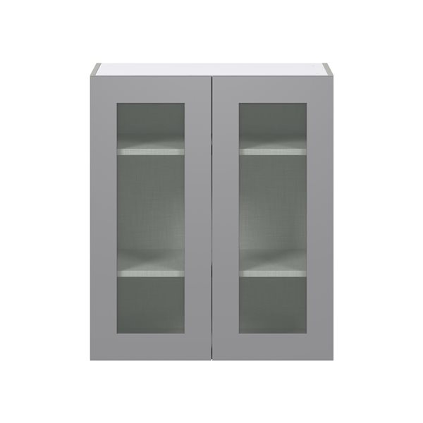 Hugo&Borg Beaumont 30 x 35 x 14.88-in Painted Slate Grey Door Wall Semi-Custom Cabinet