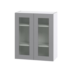 Hugo&Borg Beaumont 30 x 35 x 14.88-in Painted Slate Grey Door Wall Semi-Custom Cabinet