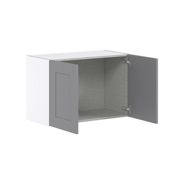 Hugo&Borg Beaumont 30 x 20 x 14.88-in Painted Slate Grey Door Wall Semi-Custom Cabinet