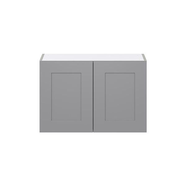 Hugo&Borg Beaumont 30 x 20 x 14.88-in Painted Slate Grey Door Wall Semi-Custom Cabinet