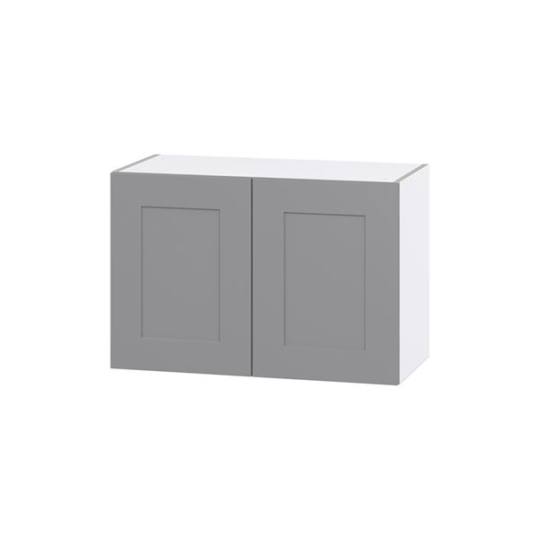 Hugo&Borg Beaumont 30 x 20 x 14.88-in Painted Slate Grey Door Wall Semi-Custom Cabinet