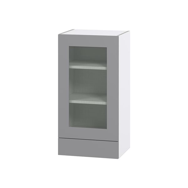 Hugo&Borg Beaumont 18 x 35 x 14.88-in Painted Slate Grey Door and Drawer Wall Semi-Custom Cabinet