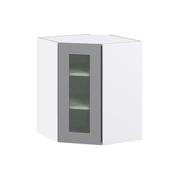 Hugo&Borg Beaumont 24 x 30 x 24.88-in Painted Slate Grey Door Wall Semi-Custom Cabinet