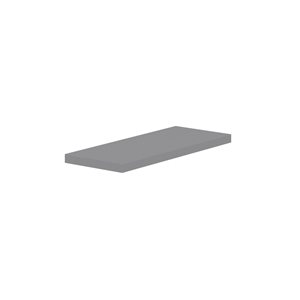 Hugo&Borg Beaumont 30 x 1.5 x 12-in Grey Floating Shelf with Mounting Bracket