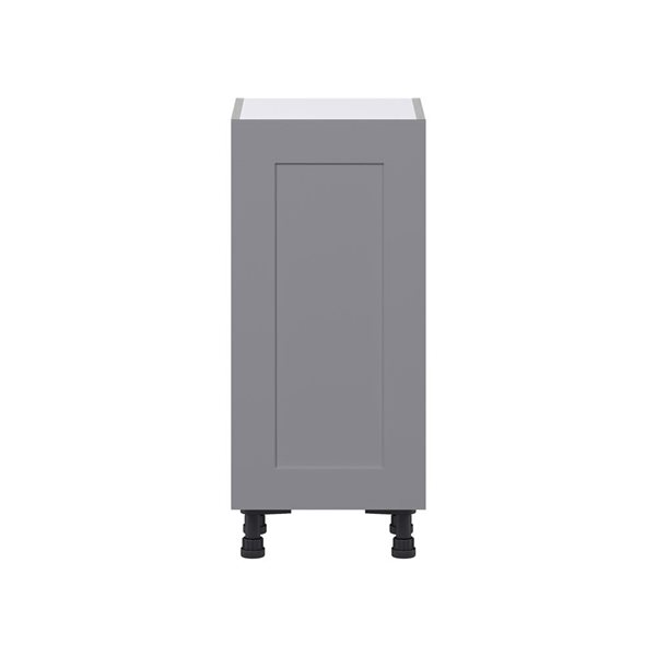 Hugo&Borg Beaumont 15 x 34.5 x 14.88-in Painted Slate Grey Door Base Semi-Custom Cabinet