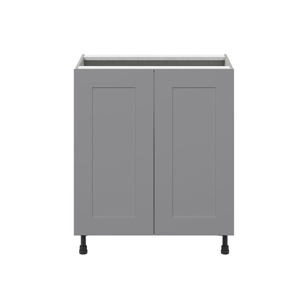 Hugo&Borg Beaumont 30 x 34.5 x 24.88-in Painted Slate Grey Sink Base Semi-Custom Cabinet