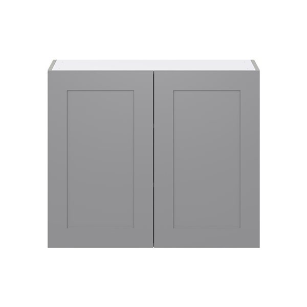 Hugo&Borg Beaumont 36 x 30 x 14.88-in Painted Slate Grey Door Wall Semi-Custom Cabinet