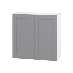 Hugo&Borg Beaumont 36 x 35 x 14.88-in Painted Slate Grey Door Wall Semi-Custom Cabinet