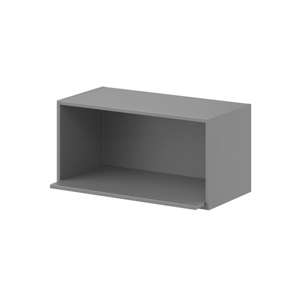 Hugo&Borg Beaumont 30 x 15 x 18-in Painted Slate Grey Open Wall Semi-Custom Cabinet