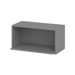 Hugo&Borg Beaumont 30 x 15 x 18-in Painted Slate Grey Open Wall Semi-Custom Cabinet