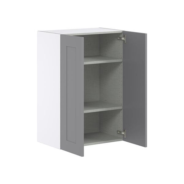 Hugo&Borg Beaumont 24 x 35 x 14.88-in Painted Slate Grey Door Wall Semi-Custom Cabinet