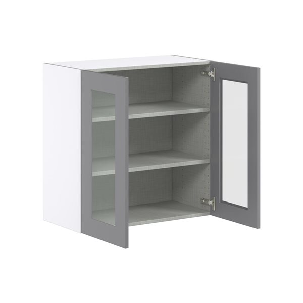 Hugo&Borg Beaumont 30 x 30 x 14.88-in Painted Slate Grey Door Wall Semi-Custom Cabinet