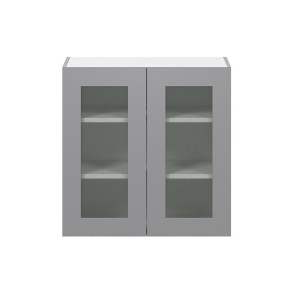 Hugo&Borg Beaumont 30 x 30 x 14.88-in Painted Slate Grey Door Wall Semi-Custom Cabinet