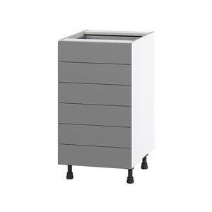 Hugo&Borg Beaumont 18 x 34.5 x 24.88-in Painted Slate Grey Drawer Base Semi-Custom Cabinet