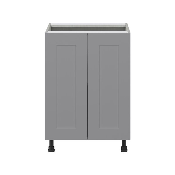 Hugo&Borg Beaumont 24 x 34.5 x 24.88-in Painted Slate Grey Door Base Semi-Custom Cabinet