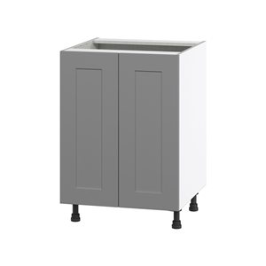 Hugo&Borg Beaumont 24 x 34.5 x 24.88-in Painted Slate Grey Door Base Semi-Custom Cabinet