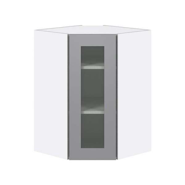 Hugo&Borg Beaumont 24 x 35 x 24.88-in Painted Slate Grey Door Wall Semi-Custom Cabinet