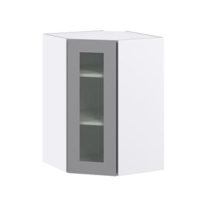 Hugo&Borg Beaumont 24 x 35 x 24.88-in Painted Slate Grey Door Wall Semi-Custom Cabinet