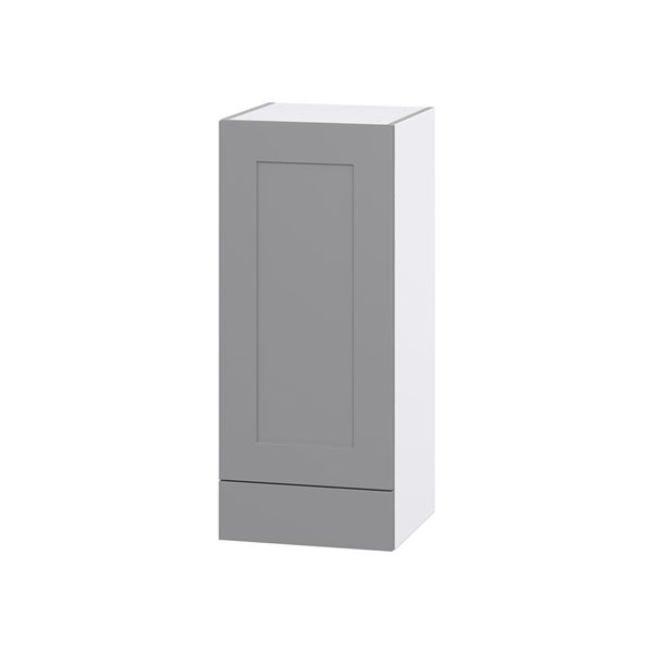 Hugo&Borg Beaumont 15 x 35 x 14.88-in Painted Slate Grey Door and Drawer Wall Semi-Custom Cabinet