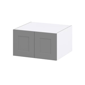 Hugo&Borg Beaumont 27 x 15 x 24.88-in Painted Slate Grey Door Wall Semi-Custom Cabinet