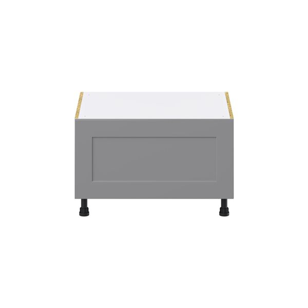 Hugo&Borg Beaumont 30 x 19.5 x 24.88-in Painted Slate Grey Drawer Base Semi-Custom Cabinet