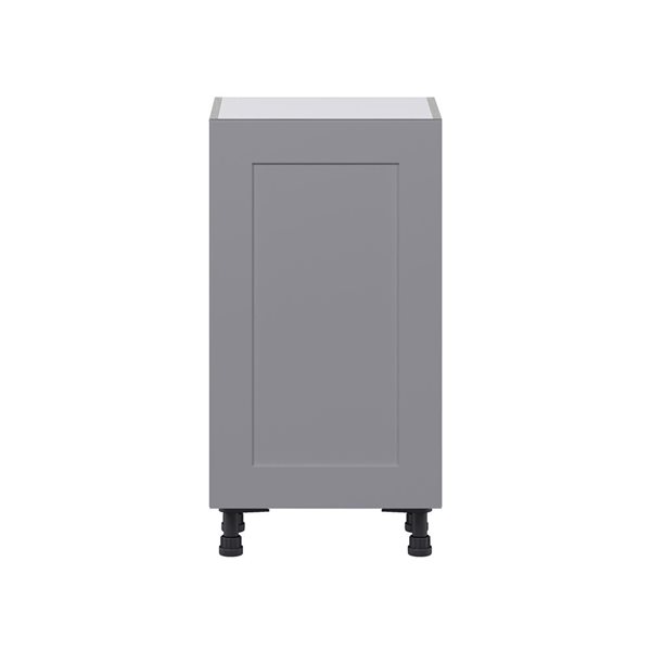 Hugo&Borg Beaumont 18 x 34.5 x 14.88-in Painted Slate Grey Door Base Semi-Custom Cabinet