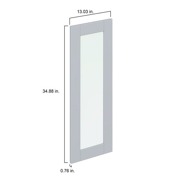 Hugo&Borg Charlesberg 13.03 x 34.88 x 0.75-in Cabinet Door Front