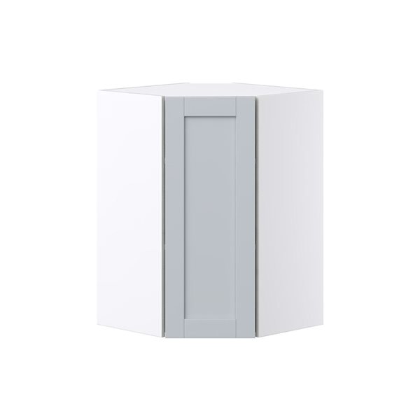 Hugo&Borg Charlesberg 24 x 35 x 24.88-in Light Grey Corner Wall Semi-Custom Cabinet