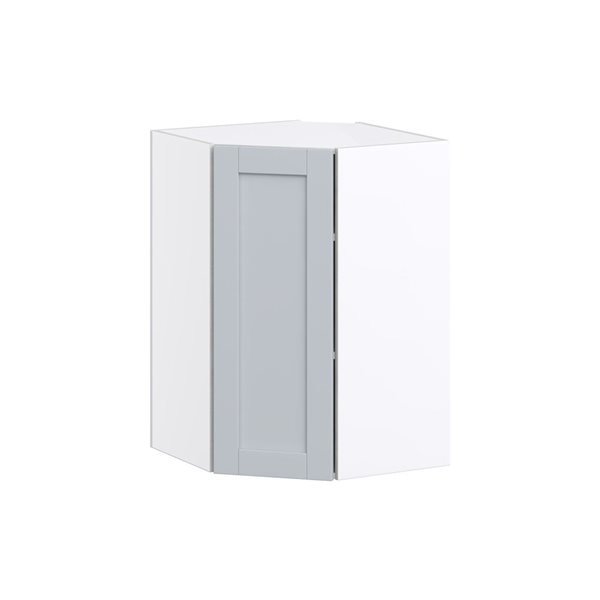 Hugo&Borg Charlesberg 24 x 35 x 24.88-in Light Grey Corner Wall Semi-Custom Cabinet